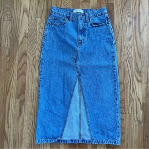 Abercrombie & Fitch denim midi skirt size 25 (US 0)
